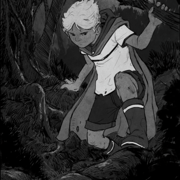 Concept art pour le projet de court métrage Upsilon